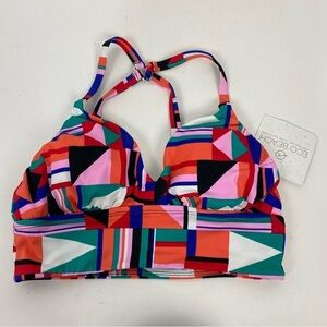 Eco Beach Multi Color Padded bikini top swimsuit